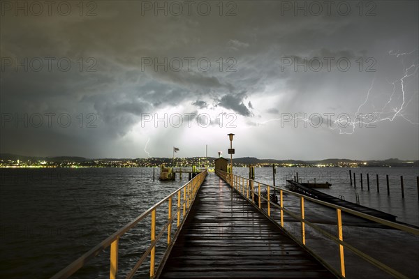 Thunderstorm with thunderbolt