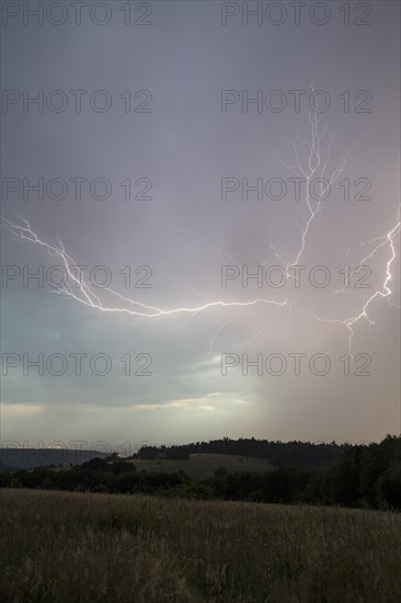 Thunderstorm with multiple thunderbolts