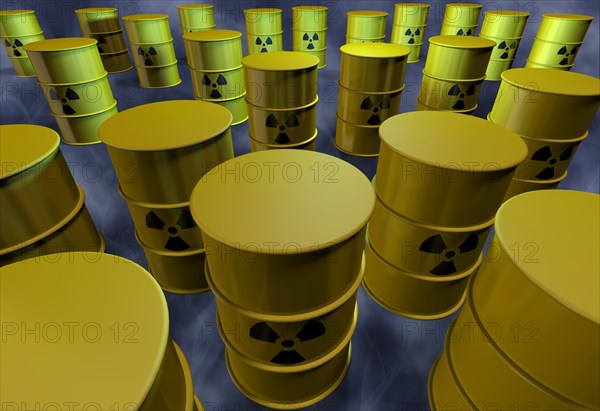 Nuclear waste barrels