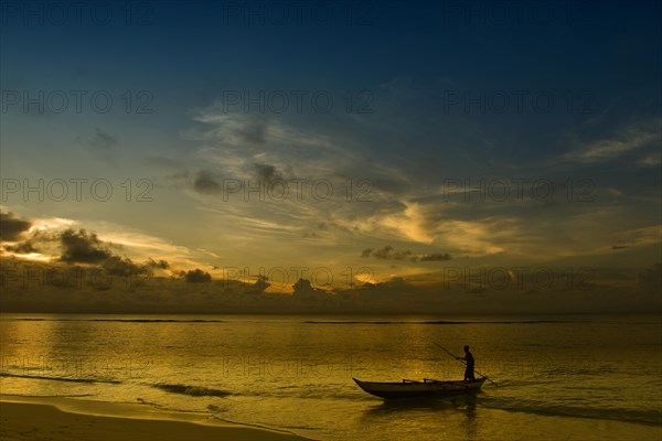 Pirogue on beach