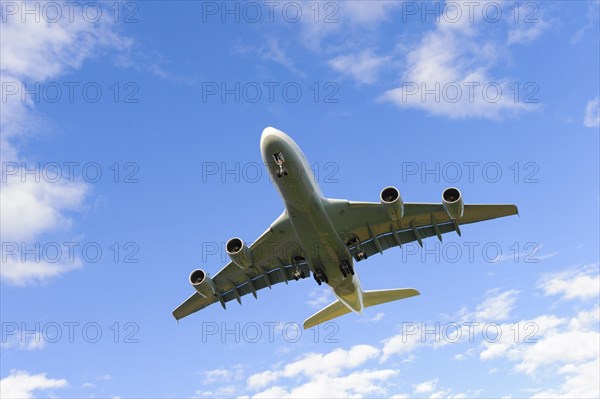 Lufthansa Airbus A 380-800 at take-off