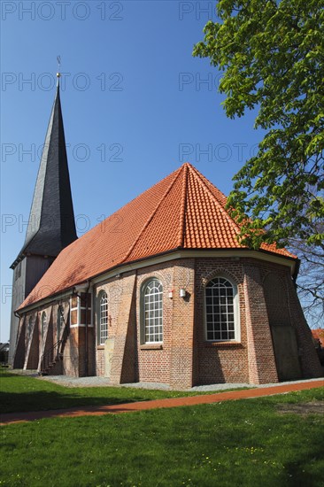 Historical St. Nikolai Church in Borstel