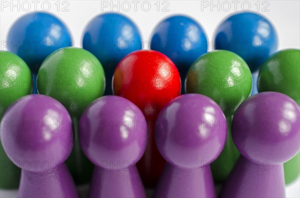 Colourful game figures