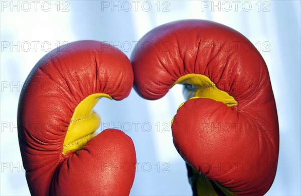 Red boxing gloves