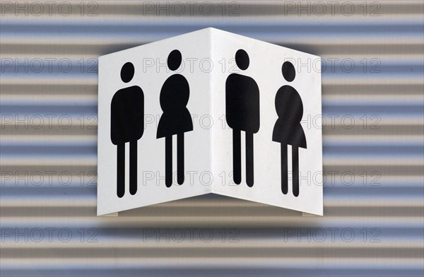 Pictograms woman and man