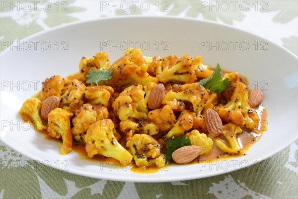 Cauliflower curry in a plate