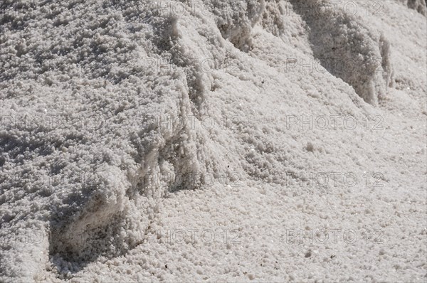 Heaps of salt at salt mine