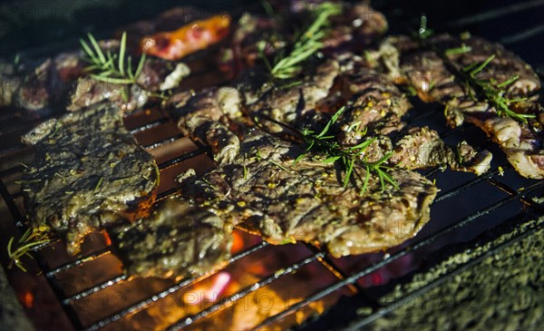 Steaks with rosemary