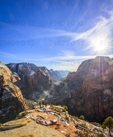 View from Angels Landing to Zion Canyon