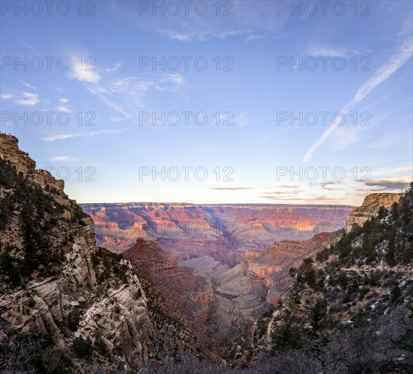 Canyon of the Grand Canyon and Bright Angel Trail