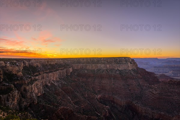 Gorge of the Grand Canyon at sunset