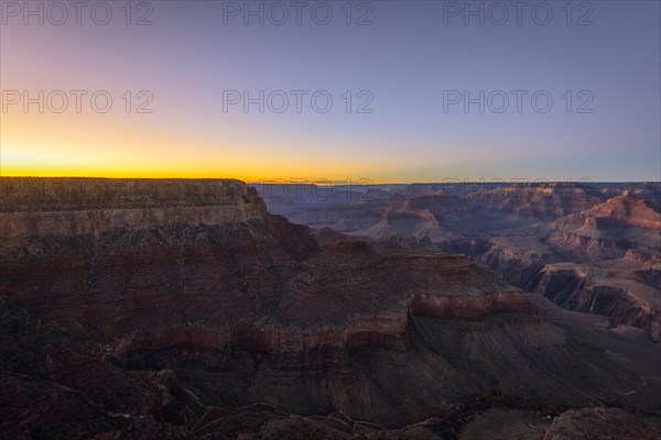 Gorge of the Grand Canyon at sunset