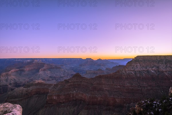 Gorge of the Grand Canyon at sunrise