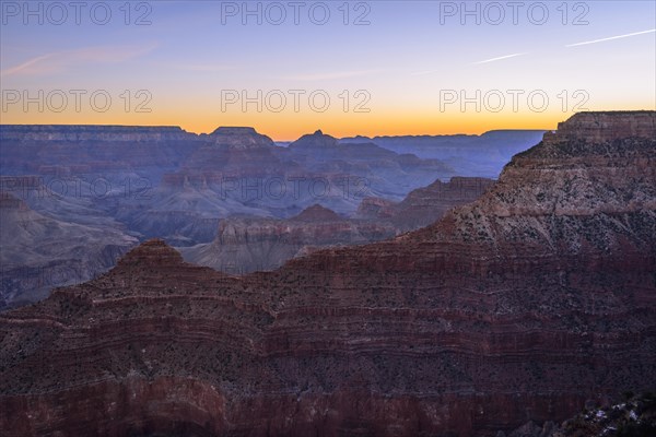 Gorge of the Grand Canyon at sunrise