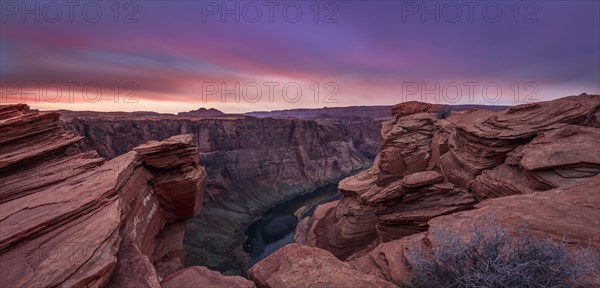 Horseshoe Bend at sunset