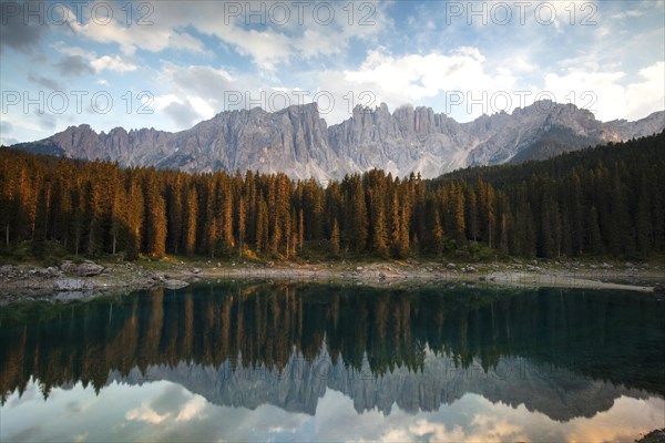 Mountains and lake