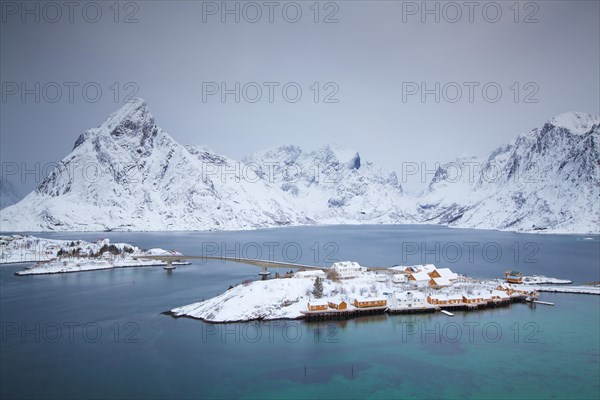 Small island Sakrisoya in winter