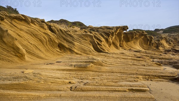 Washed out rock