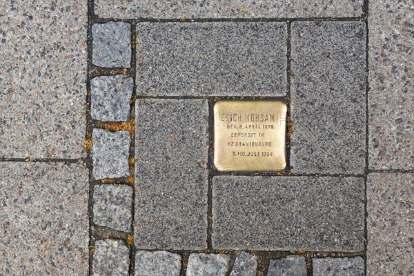 Memorial stone to Erich Muhsam