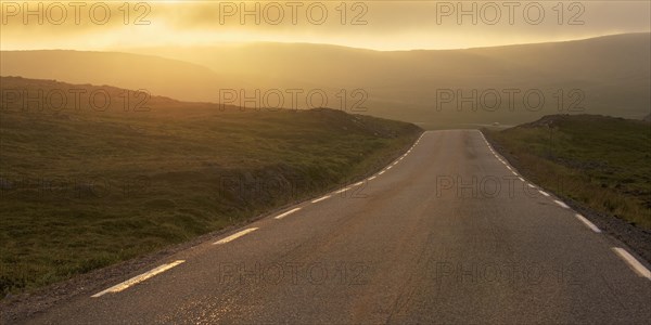 Road through a barren plateau