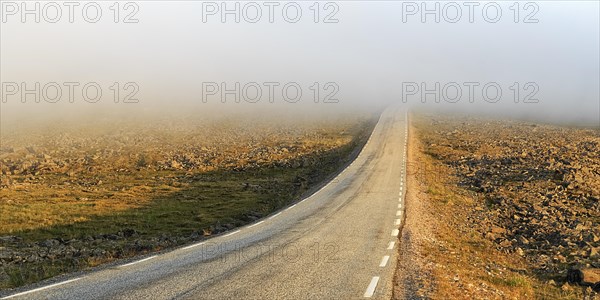 Road through a barren plateau