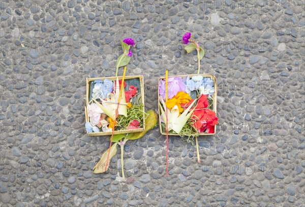 Typical balinese offerings