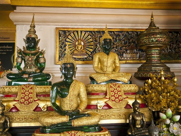 Emerald Buddhas in Wat Saket Ratcha Wora Maha Wihan