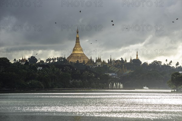 Golden main stupa