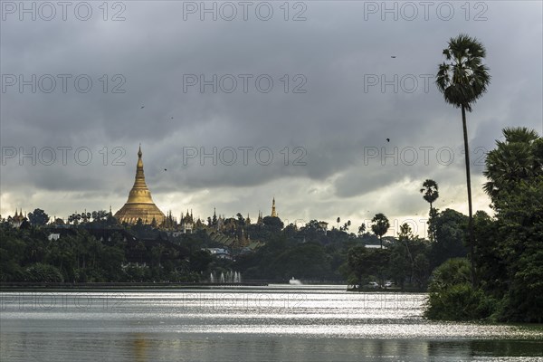 Golden main stupa