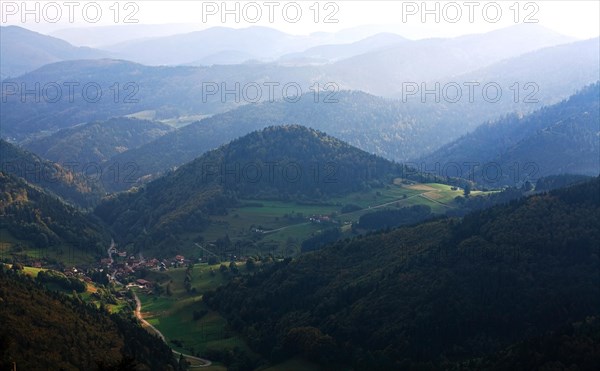 View from Belchen towards Munstertal