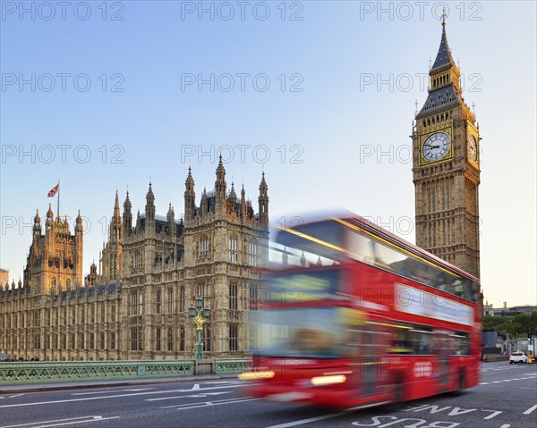 The Houses of Parliament and Big Ben from Westminster Bridge