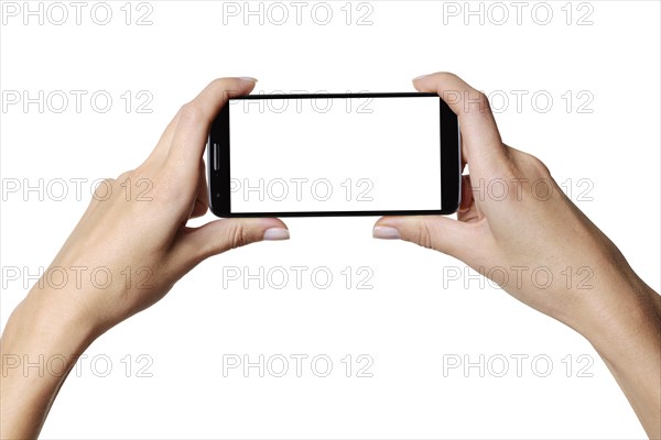 Smartphone with blank screen