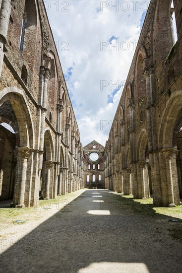 Ruins of the Cistercian Monastery Abbey of Saint Galgano