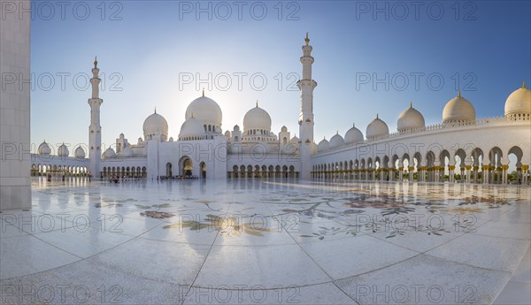 Courtyard of the Sheikh Zayed Mosque