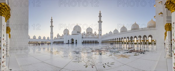 Courtyard of the Sheikh Zayed Mosque