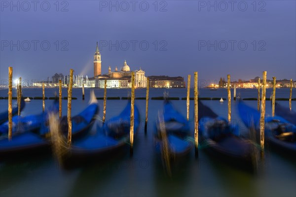 Church of San Giorgio Maggiore with gondolas