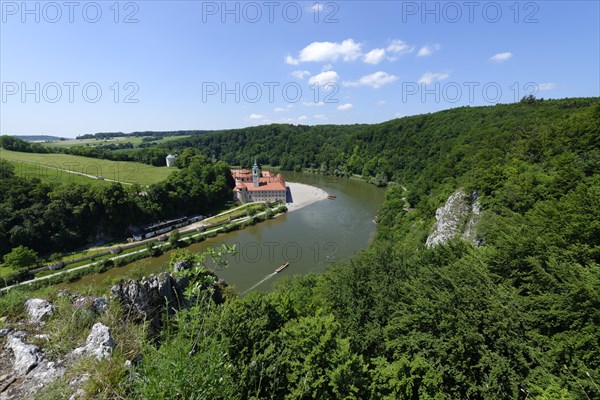 Weltenburg Abbey by the river Danube