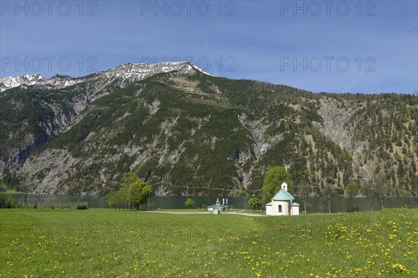 Lighthouse and Seehof chapel at Achensee