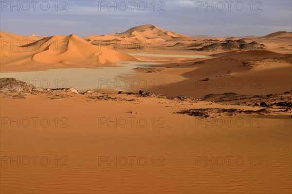 Sand dunes and claypan