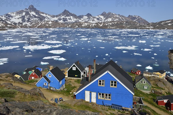 View over Tasiilaq and Kong Oscars Havn