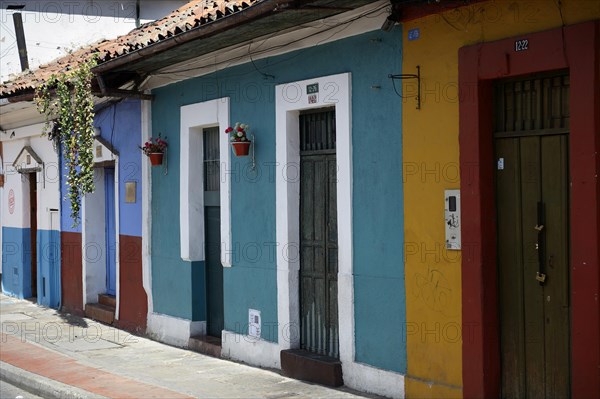 Colourful facades in historic centre