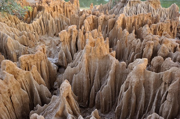 Erosion on the banks of the Zambezi River