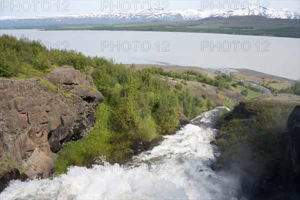 River Hrafnsgerdisa flowing into the Lagarfljot Lake