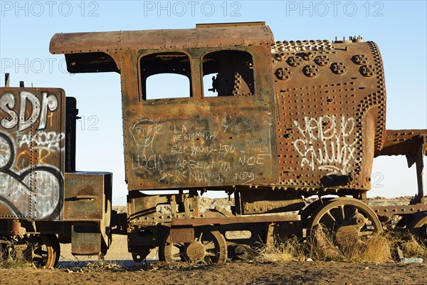 Rusted locomotive