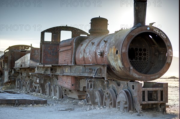 Rusted locomotive