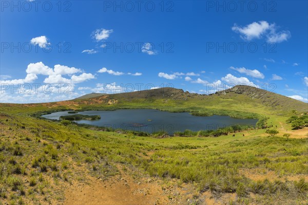 Rano Raraku crater lake