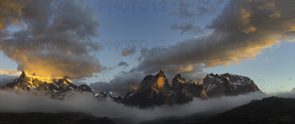 Sunrise over Cuernos del Paine