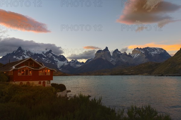 Lago Pehoe and Hosteria Pehoe