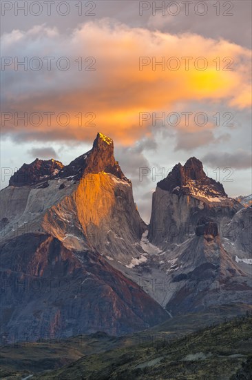 Sunrise over Cuernos del Paine