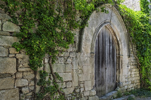 Old wooden door